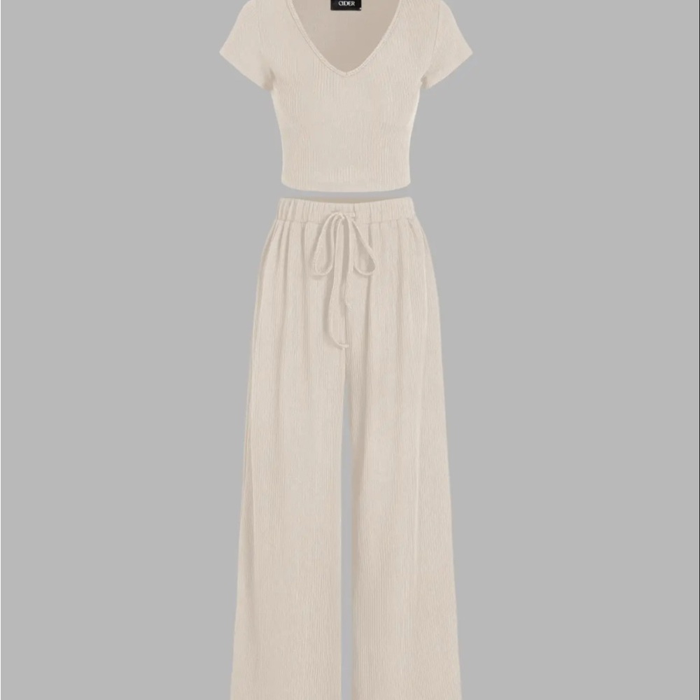Cider Cream Wide Leg Jumpsuit